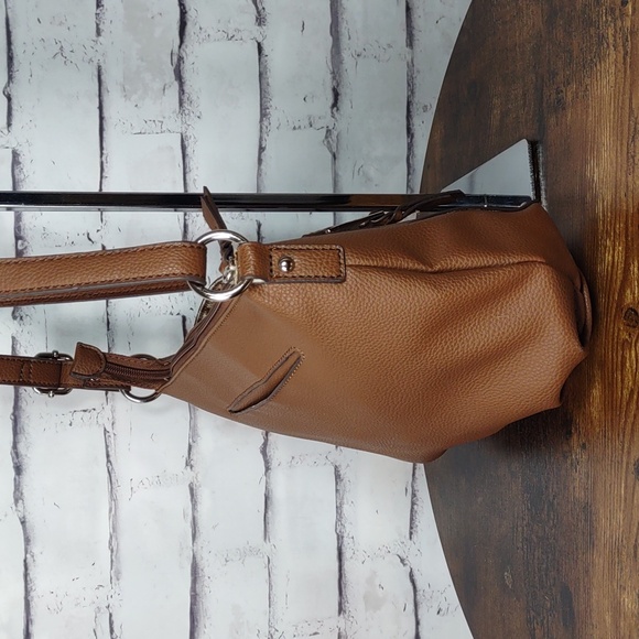 Dana Buchman Pebbled Faux Leather Crossbody Bag - Picture 6 of 11